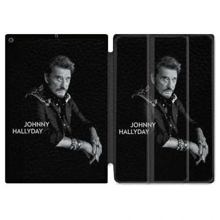 Housse Smart Cover pour Ipad Air 3 / Pro 10.5 Johnny Hallyday Noir