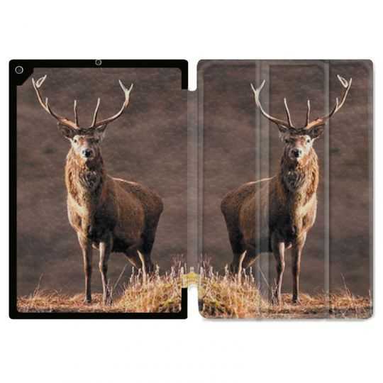 Housse Smart Cover pour Ipad Air 3 / Pro 10.5 Chasse Chevreuil Blanc