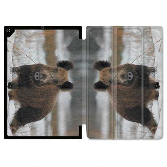 Housse Smart Cover pour Ipad Air 3 / Pro 10.5 Chasse Sanglier Neige