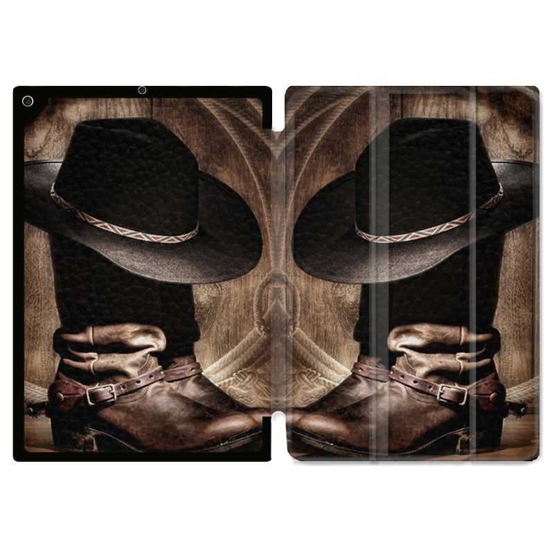 Housse Smart Cover pour Ipad Air 3 / Pro 10.5 Cow Boy Chapeau