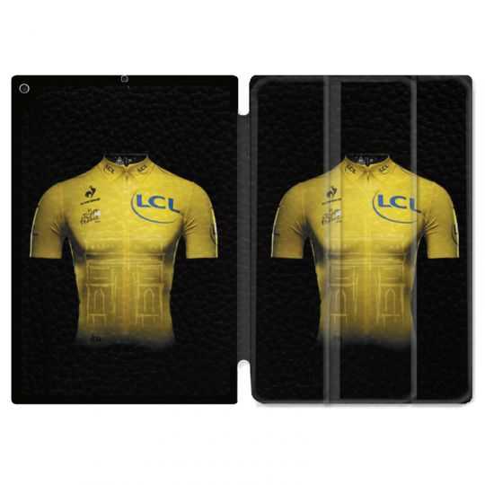 Housse Smart Cover pour Ipad Air 3 / Pro 10.5 Cyclisme Maillot Jaune