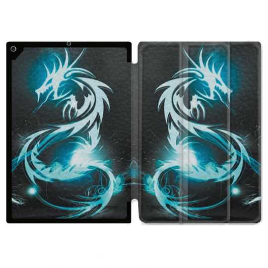 Housse Smart Cover pour Ipad Air 3 / Pro 10.5 Dragon Bleu