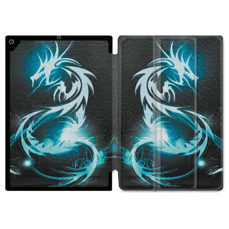 Housse Smart Cover pour Ipad Air 3 / Pro 10.5 Dragon Bleu
