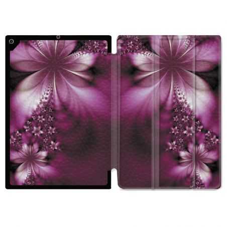Housse Smart Cover pour Ipad Air 3 / Pro 10.5 Fleur Violette Montante