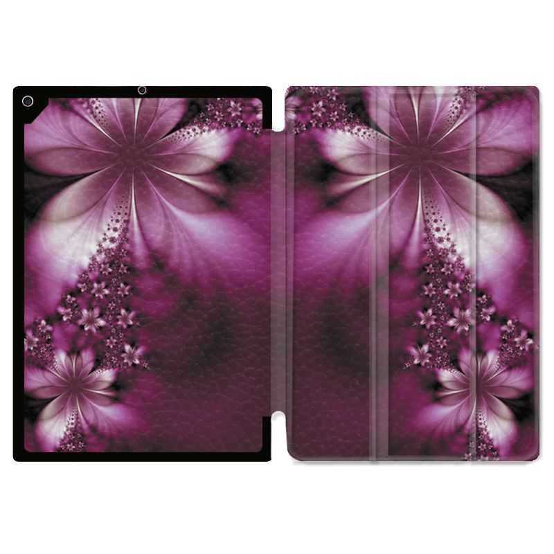 Housse Smart Cover pour Ipad Air 3 / Pro 10.5 Fleur Violette Montante