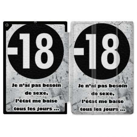 Housse Smart Cover pour Ipad Air 3 / Pro 10.5 Humour 18 Ans