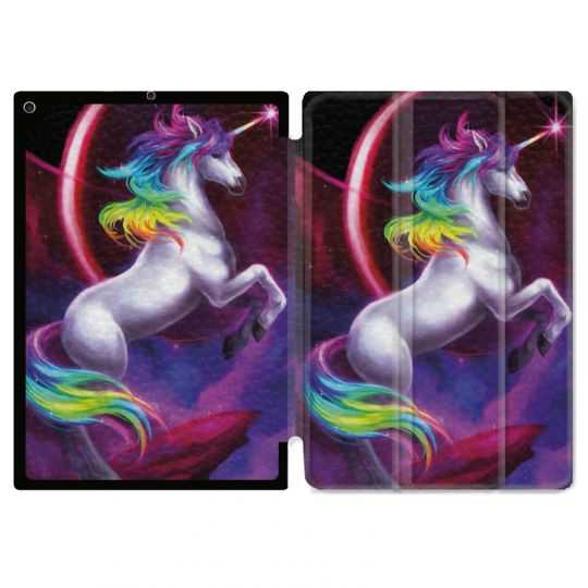 Housse Smart Cover pour Ipad Air 3 / Pro 10.5 Licorne Arc en ciel