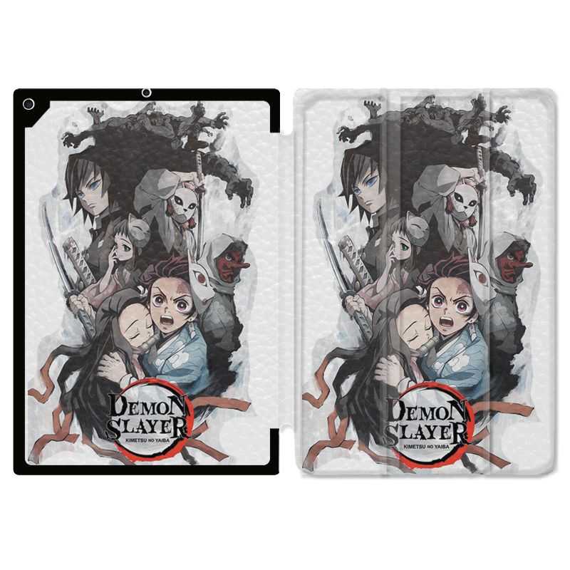 Housse Smart Cover pour Ipad Air 3 / Pro 10.5 Manga Demon Slayer Blanc