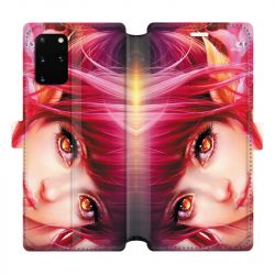 Housse cuir portefeuille pour Samsung Galaxy S20 Plus Manga Elfe