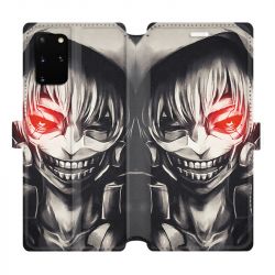 Housse cuir portefeuille pour Samsung Galaxy S20 Plus Manga kaneki