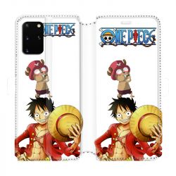 Housse cuir portefeuille pour Samsung Galaxy S20 Plus Manga One Piece Chopper