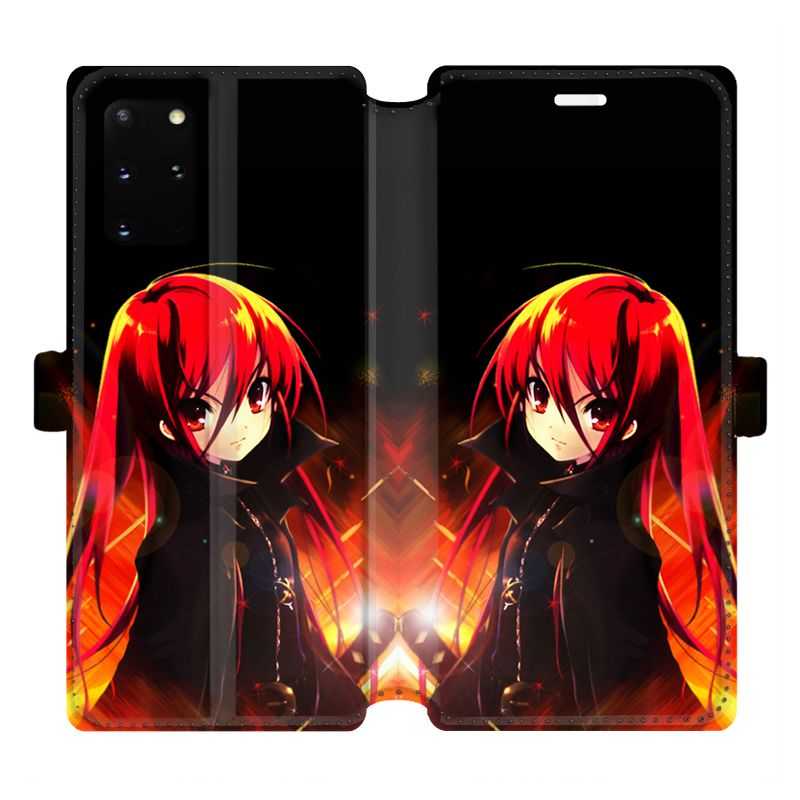 Housse cuir portefeuille pour Samsung Galaxy S20 Plus Manga Shana