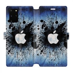 Housse cuir portefeuille pour Samsung Galaxy S20 Plus Pomme éclaboussure