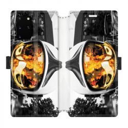 Housse cuir portefeuille pour Samsung Galaxy S20 Plus pompier casque feu