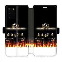 Housse cuir portefeuille pour Samsung Galaxy S20 Plus pompier soldat