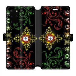 Housse cuir portefeuille pour Samsung Galaxy S20 Plus Portugal Arabesque
