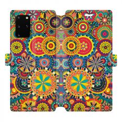 Housse cuir portefeuille pour Samsung Galaxy S20 Plus Psychedelic Roue