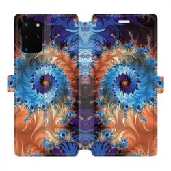 Housse cuir portefeuille pour Samsung Galaxy S20 Plus Psychedelic Spirale