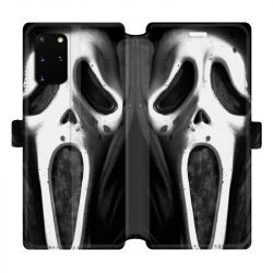 Housse cuir portefeuille pour Samsung Galaxy S20 Plus Scream noir