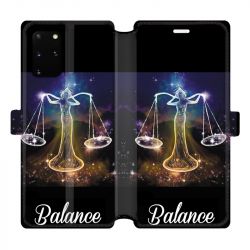 Housse cuir portefeuille pour Samsung Galaxy S20 Plus signe zodiaque 2 Balance
