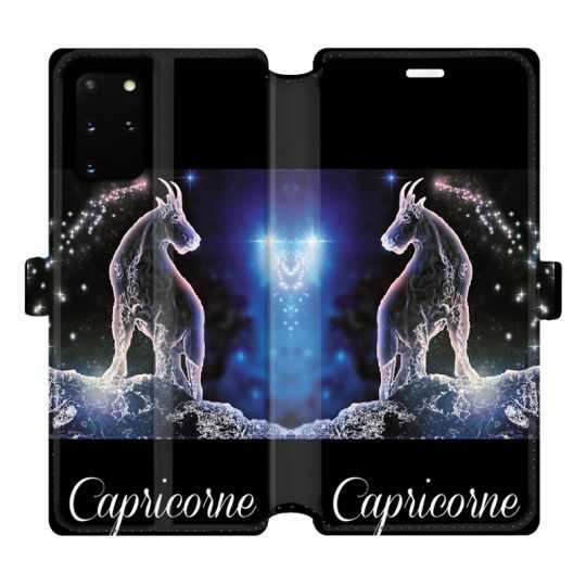 Housse cuir portefeuille pour Samsung Galaxy S20 Plus signe zodiaque 2 Capricorne