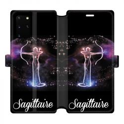 Housse cuir portefeuille pour Samsung Galaxy S20 Plus signe zodiaque 2 Sagittaire