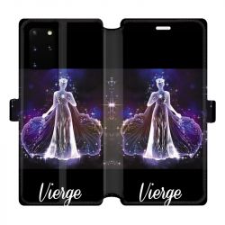 Housse cuir portefeuille pour Samsung Galaxy S20 Plus signe zodiaque 2 Vierge