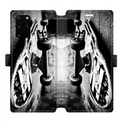 Housse cuir portefeuille pour Samsung Galaxy S20 Plus Skate Vintage