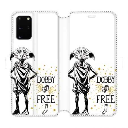 Housse cuir portefeuille pour Samsung Galaxy S20 Plus WB License harry potter dobby Free B