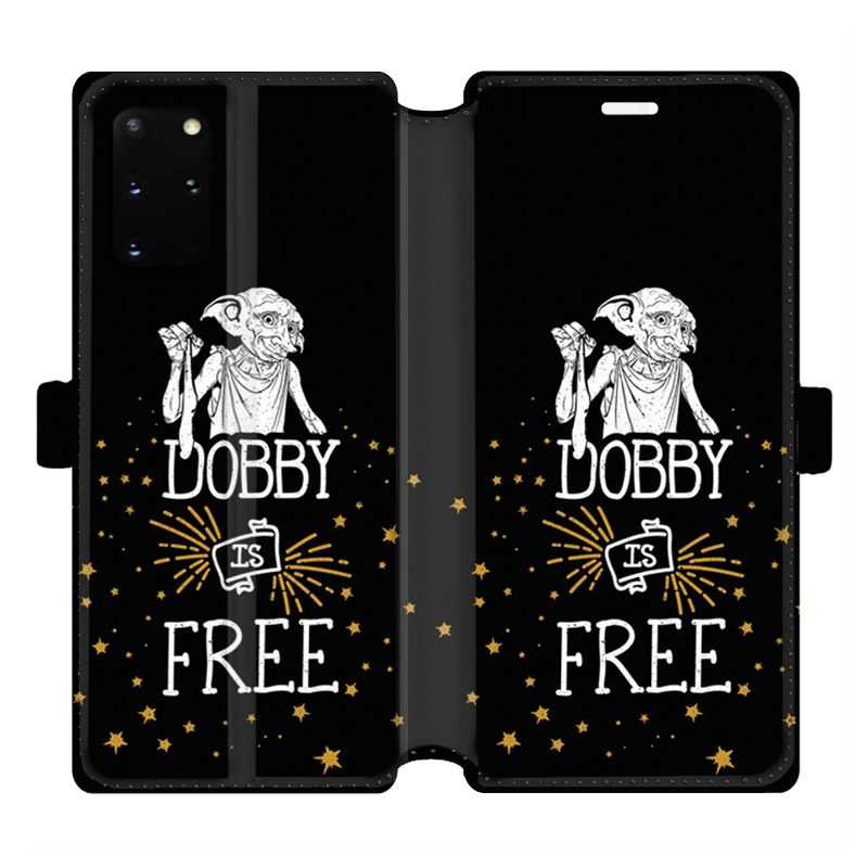 Housse cuir portefeuille pour Samsung Galaxy S20 Plus WB License harry potter dobby Free N