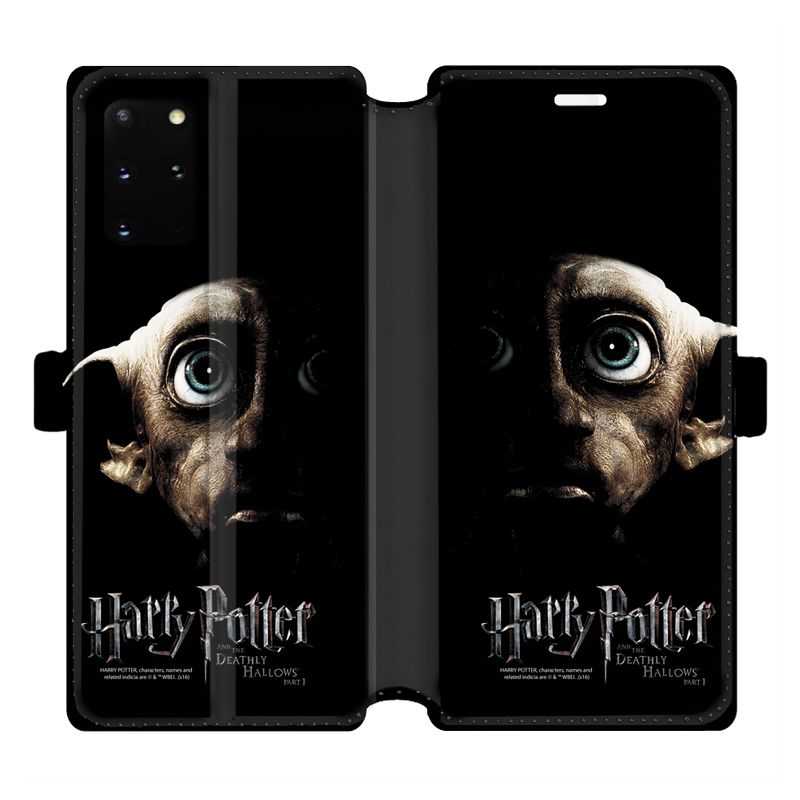 Housse cuir portefeuille pour Samsung Galaxy S20 Plus WB License harry potter Hollows Dobby