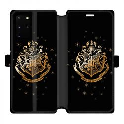 Housse cuir portefeuille pour Samsung Galaxy S20 Plus WB License harry potter pattern Poudlard
