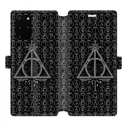 Housse cuir portefeuille pour Samsung Galaxy S20 Plus WB License harry potter pattern triangle noir