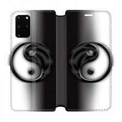 Housse cuir portefeuille pour Samsung Galaxy S20 Plus Yin Yang 3d