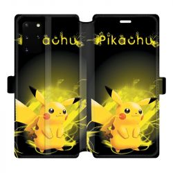 Housse cuir portefeuille pour Samsung Galaxy S20 Plus Pokemon Pikachu eclair
