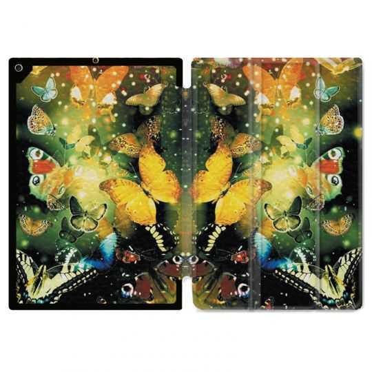 Housse Smart Cover pour Ipad Air 3 / Pro 10.5 Papillon Jaune