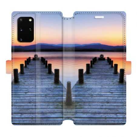 Housse cuir portefeuille pour Samsung Galaxy S20 Plus Ponton
