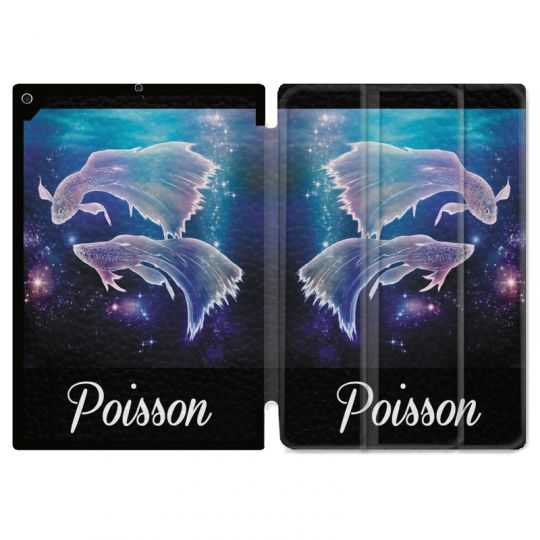 Housse Smart Cover pour Ipad Air 3 / Pro 10.5 Signe Zodiaque 2 Poisson
