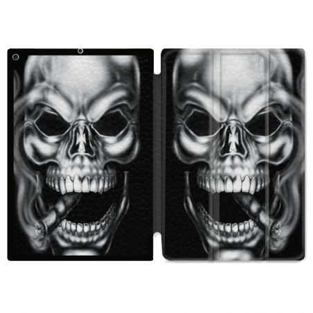 Housse Smart Cover pour Ipad Air 3 / Pro 10.5 Tete de Mort Fume