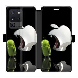 Housse cuir portefeuille pour Samsung Galaxy S20 Ultra Pomme dent