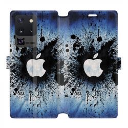 Housse cuir portefeuille pour Samsung Galaxy S20 Ultra Pomme éclaboussure