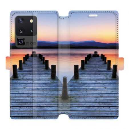Housse cuir portefeuille pour Samsung Galaxy S20 Ultra Ponton