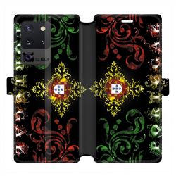 Housse cuir portefeuille pour Samsung Galaxy S20 Ultra Portugal Arabesque