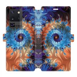 Housse cuir portefeuille pour Samsung Galaxy S20 Ultra Psychedelic Spirale