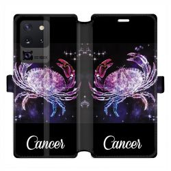 Housse cuir portefeuille pour Samsung Galaxy S20 Ultra signe zodiaque 2 Cancer