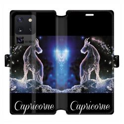 Housse cuir portefeuille pour Samsung Galaxy S20 Ultra signe zodiaque 2 Capricorne