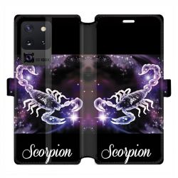Housse cuir portefeuille pour Samsung Galaxy S20 Ultra signe zodiaque 2 Scorpion