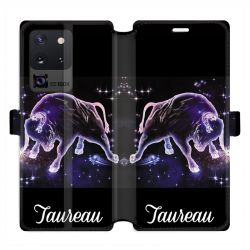 Housse cuir portefeuille pour Samsung Galaxy S20 Ultra signe zodiaque 2 Taureau