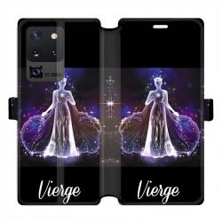 Housse cuir portefeuille pour Samsung Galaxy S20 Ultra signe zodiaque 2 Vierge