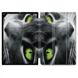 Housse Smart Cover pour Ipad 9.7 (NO VERSION PRO) Chat Vert